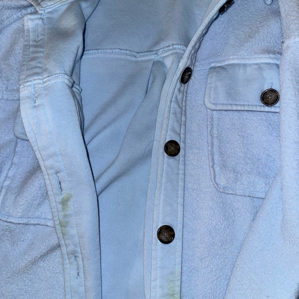 SO Sky Blue Collared Jacket - Picture 3 of 4